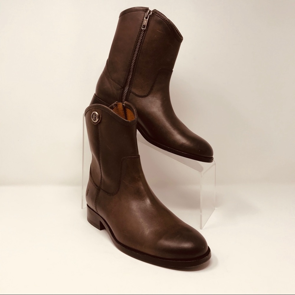 Frye Melissa Button Short Ankle Boots